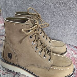 Carhartt Brown Leather Lace-Up Boots